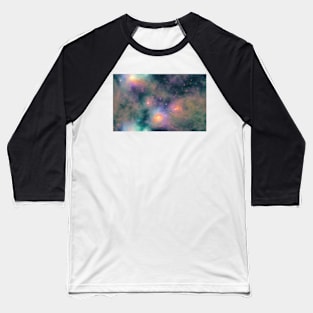 Seamless Stellar Cosmos Texture Patterns X Baseball T-Shirt